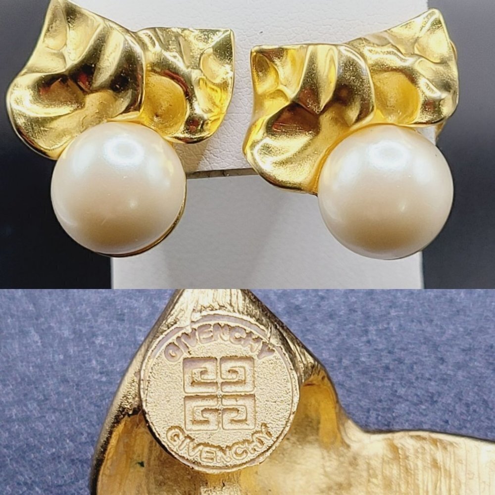 Vintage Givenchy Paris New York Clip Earrings